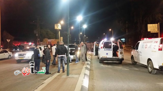 باقة الغربية : ثلاث إصابات جراء حادث طرق على الشارع الرئيسي بين باقة وجت